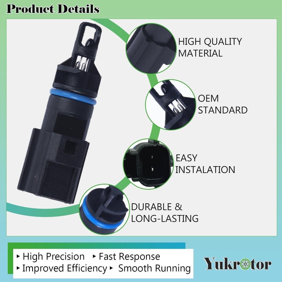 Sensor de Temperatura de Aire Yukrotor 56028364AA Compatible Chrysler/Dodge/Jeep