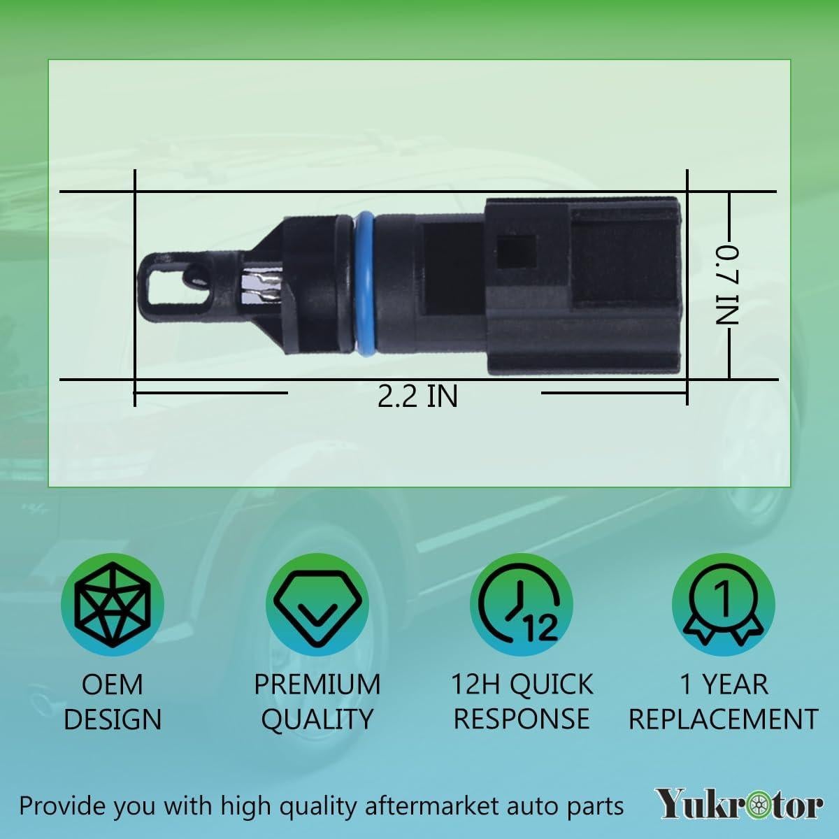 Sensor de Temperatura de Aire Yukrotor 56028364AA Compatible Chrysler/Dodge/Jeep
