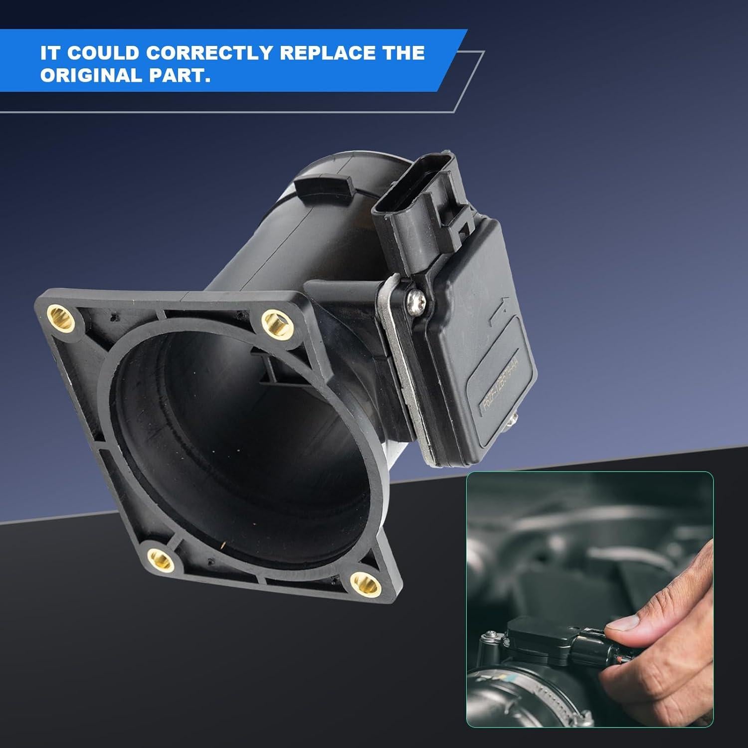 Sensor de flujo de aire MAF Werruibon F6ZF-12B579-AA para F150 4.2L