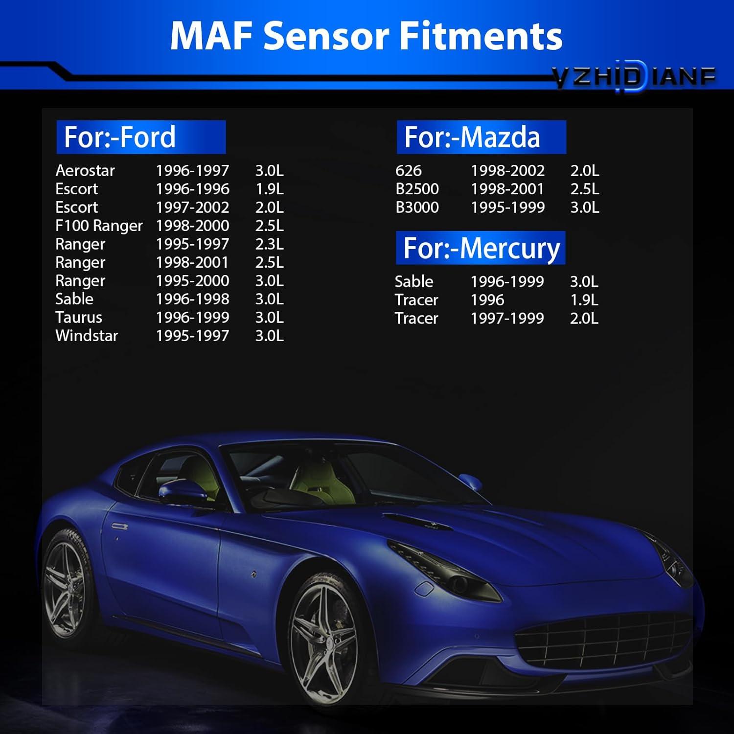 Sensor de Flujo de Aire Masivo YZHIDIANF F67Z12B579BBRM