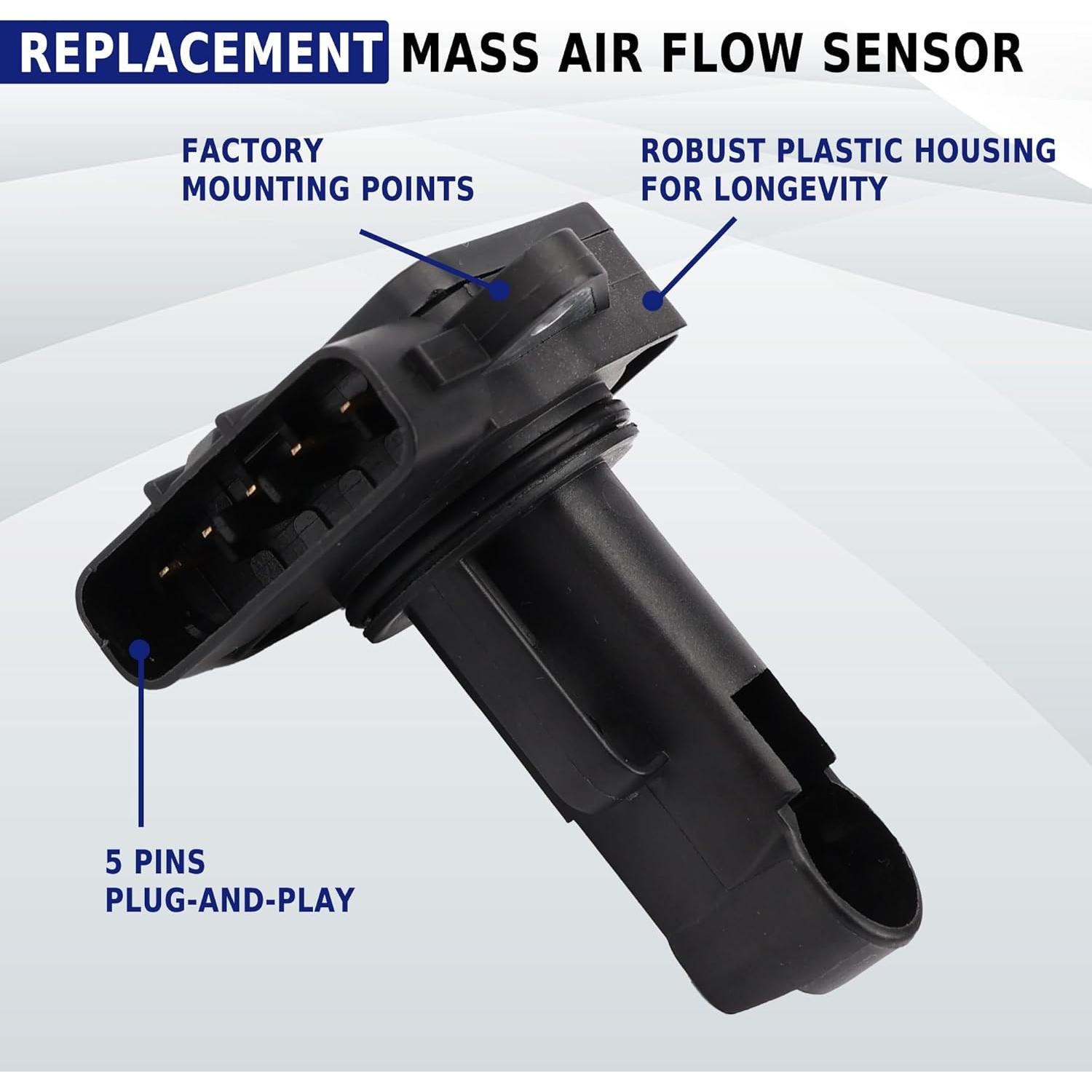 Sensor de Flujo de Aire Masivo YUANCHINB YC-2220407010 Compatible