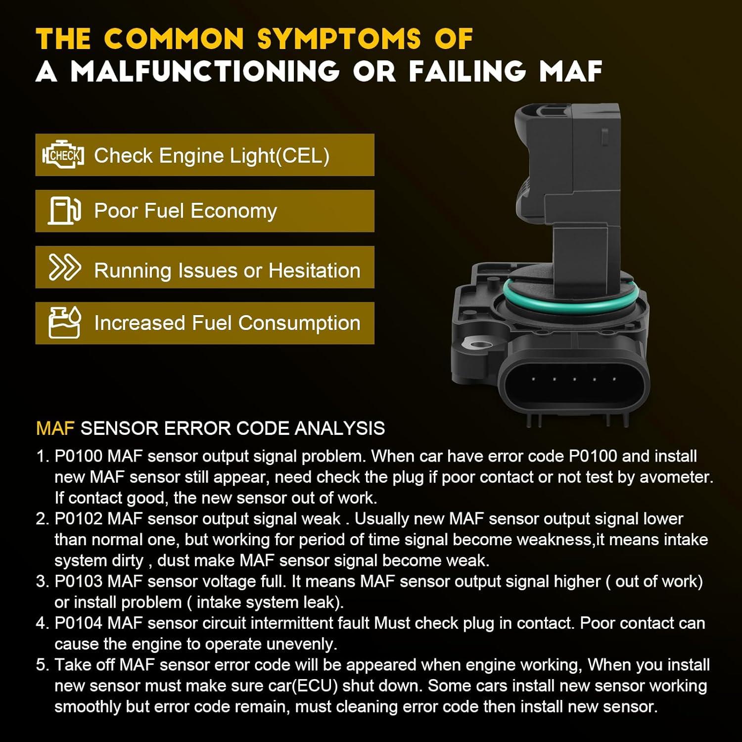 Sensor de Flujo de Aire Masivo OCPTY 114074 para Cadillac y GMC