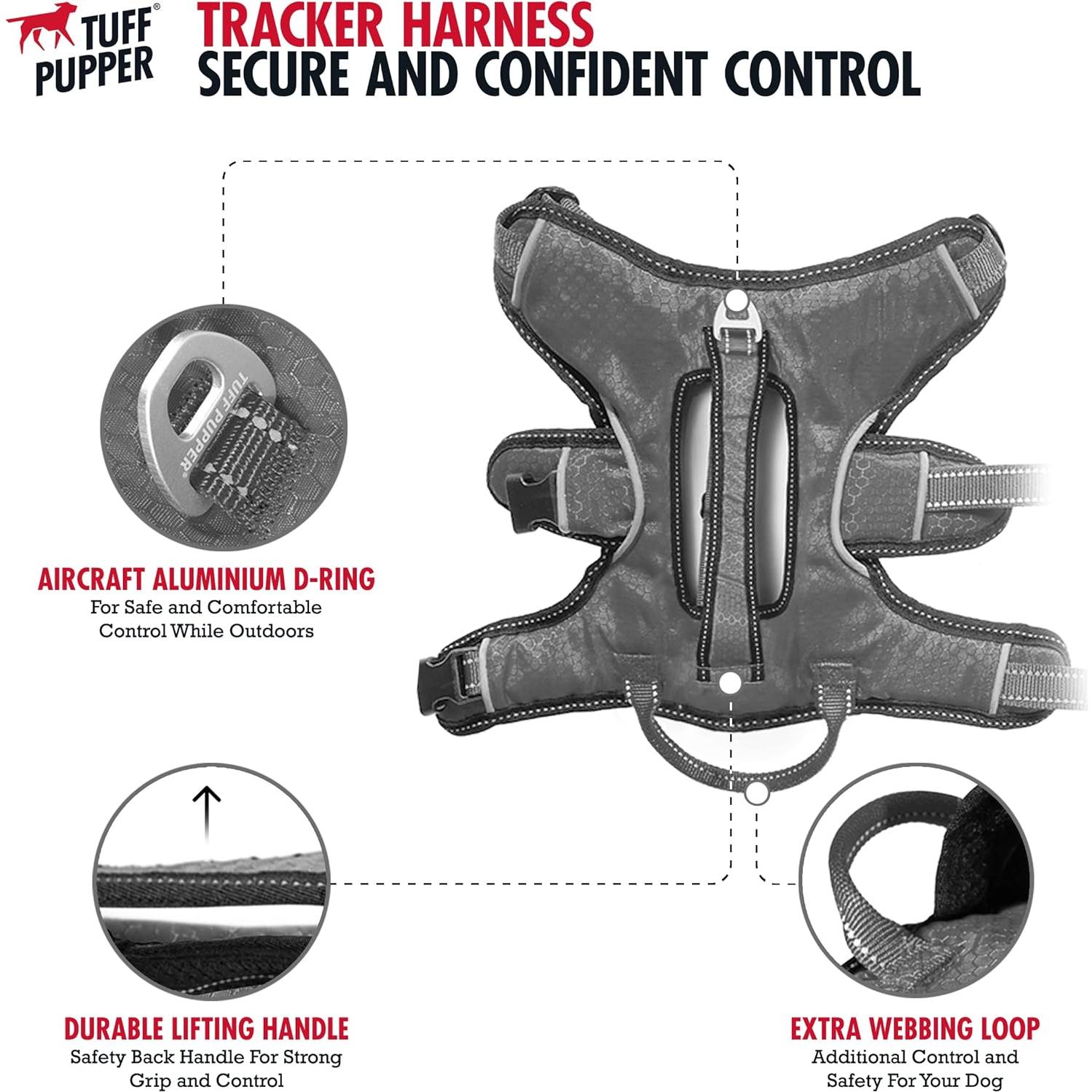 Arnés para Perros Tuff Pupper Mediano Ajustable y Acolchado