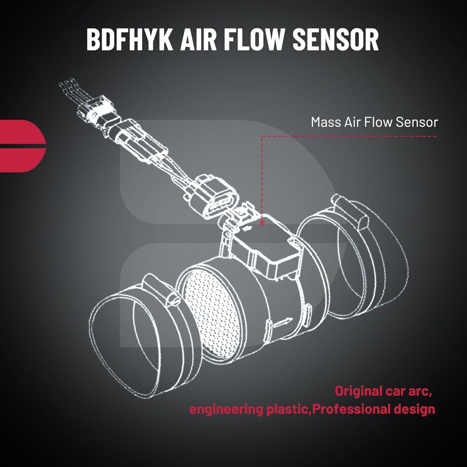 Sensor de Flujo de Aire Masivo BDFHYK MAF 25168491 Compatible