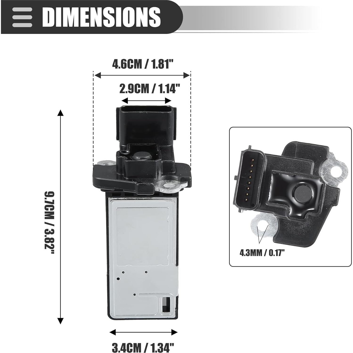 Sensor de Flujo de Aire Motoforti 23366103 para Chevrolet