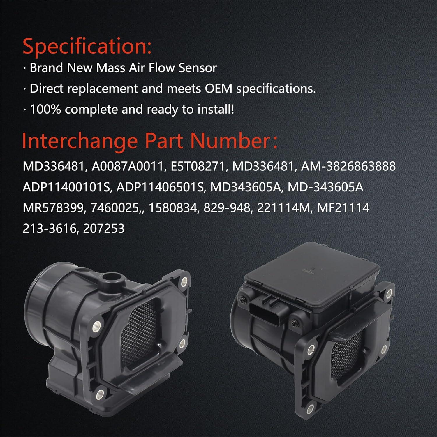 Sensor de flujo de aire MAF Effoexparts para Mitsubishi Lancer 2002-2007