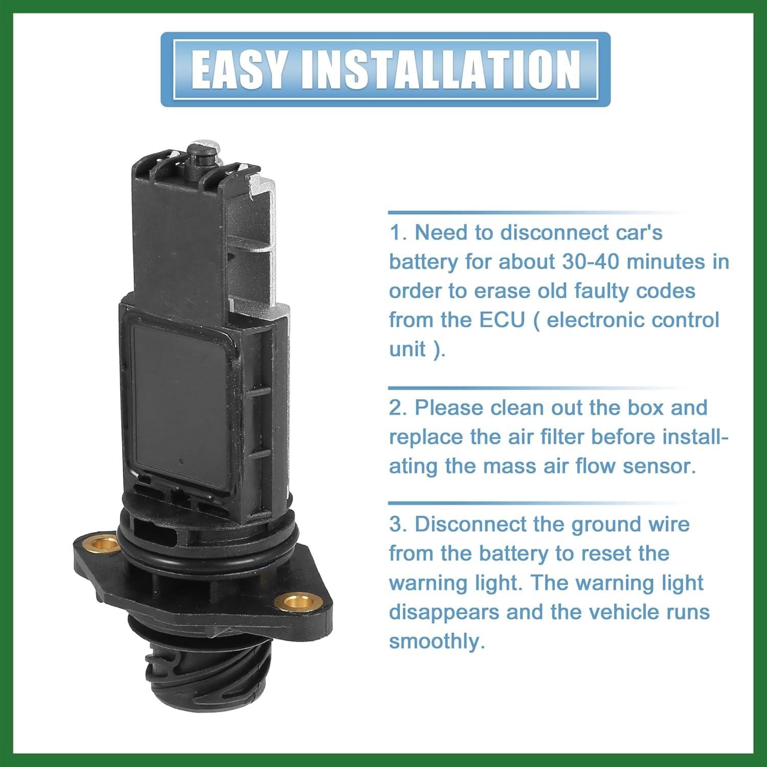 Sensor de Flujo de Aire Masivo Motoforti 13621702078 para BMW