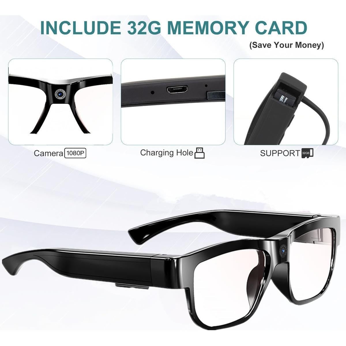 Gafas de Cámara HD DongGuan 6800 con 32GB de Memoria