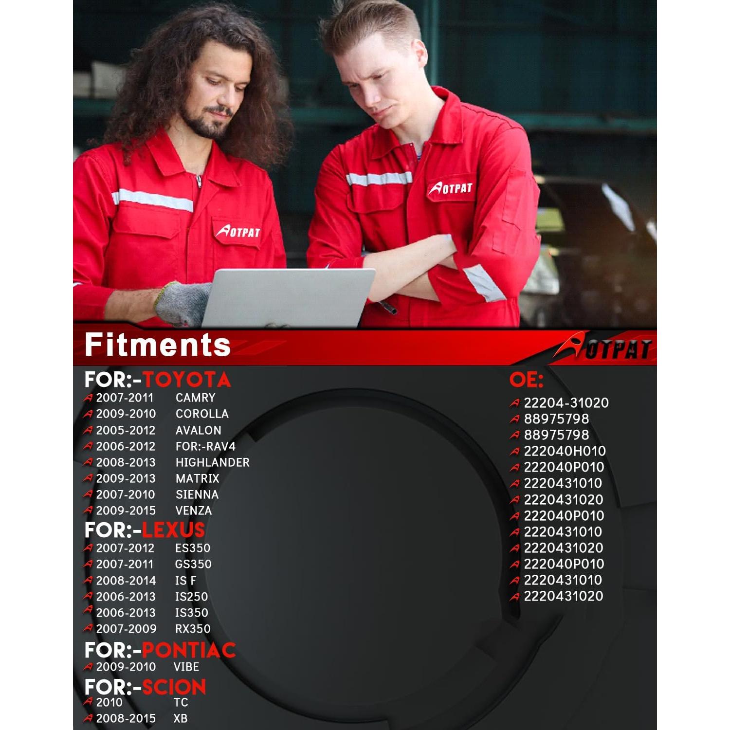 Sensor de Flujo de Aire Masivo AOTPAT 22204-31020 para Toyota/Lexus