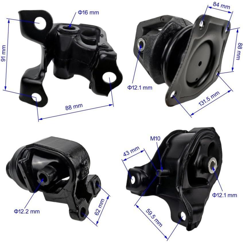 Juego de Montajes de Motor y Transmisión Honda Accord 2.2L 1994-1997