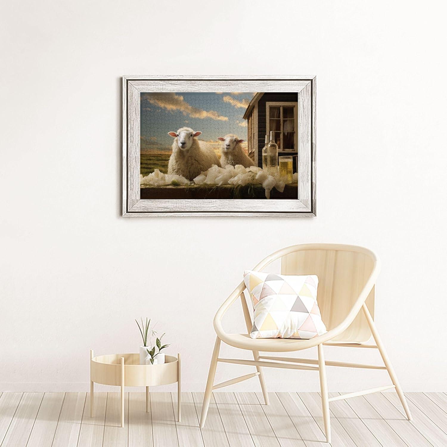 Rompecabezas de Madera 1000 Piezas Sunset Farmhouse