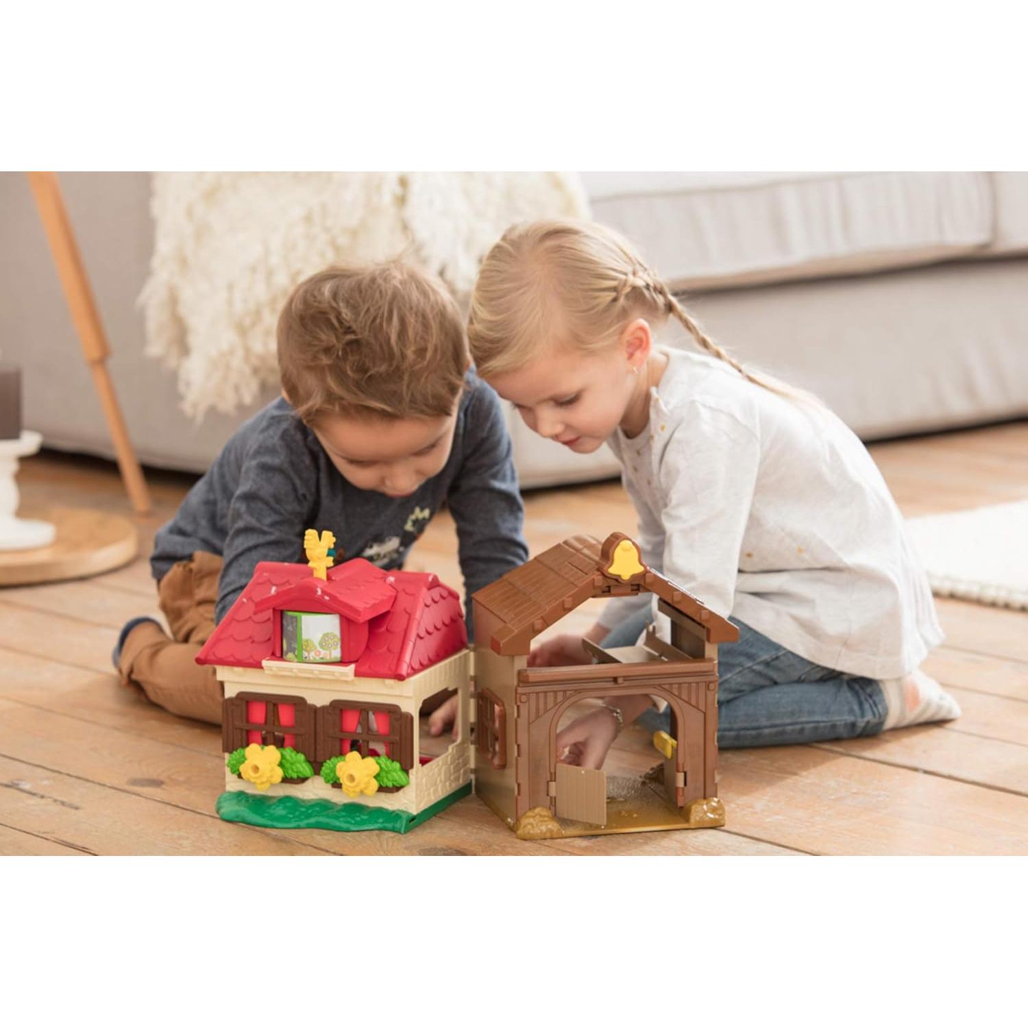Set de Granja Dickie Toys Fendt Casa Feliz 38 cm con Sonido
