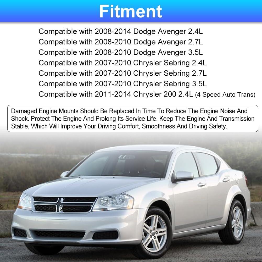 Kit de Soportes de Motor JDMON 4 Piezas para Chrysler y Dodge