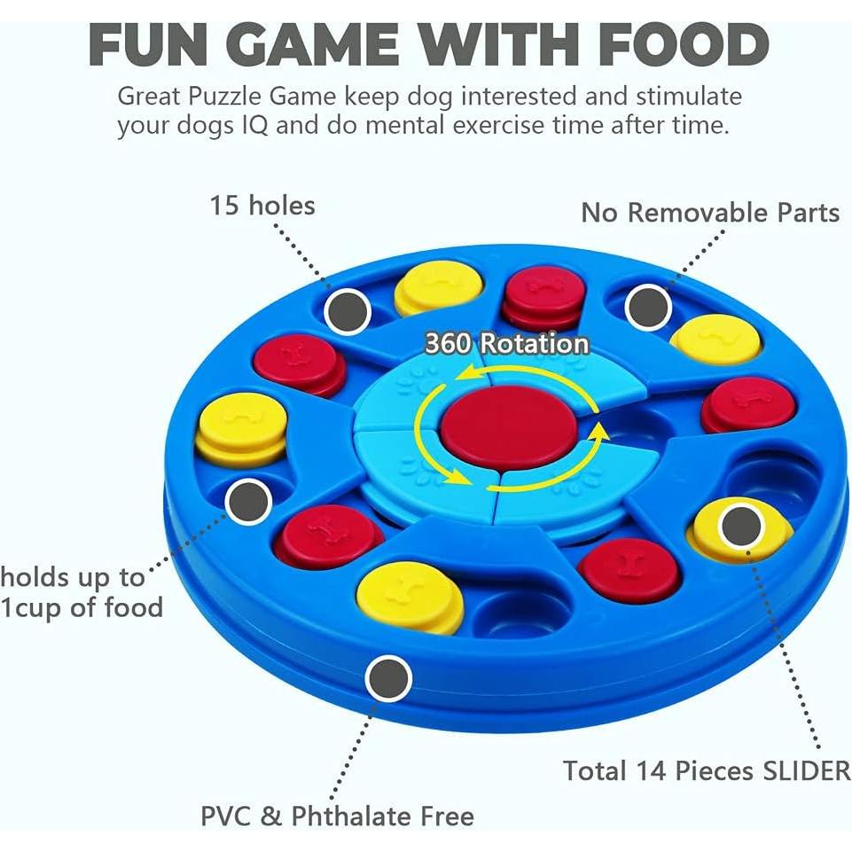 Juguete de rompecabezas para perros Yoboeew 25x25 cm nivel 1-3