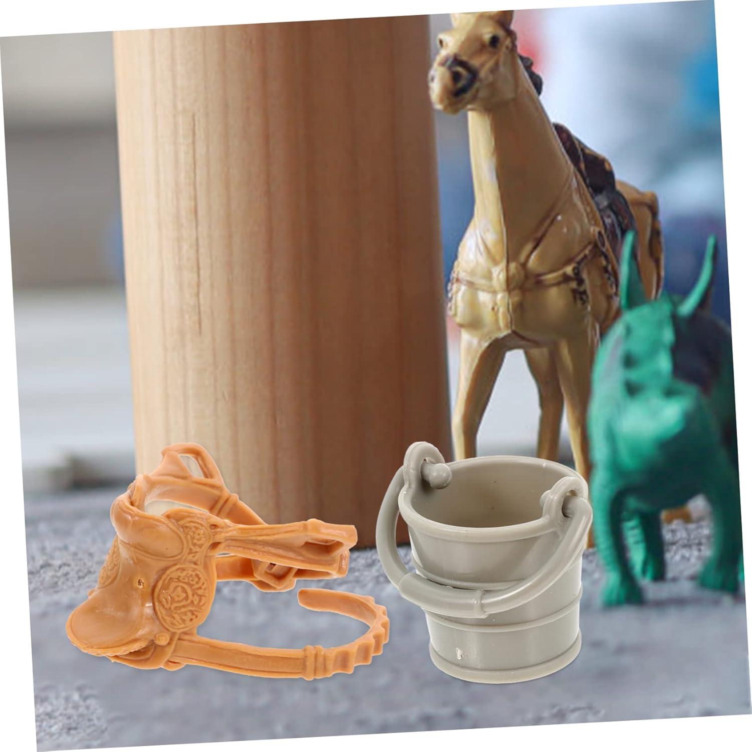 Mini Modelo de Granja 3 Piezas PVC Juguete Infantil Decorativo