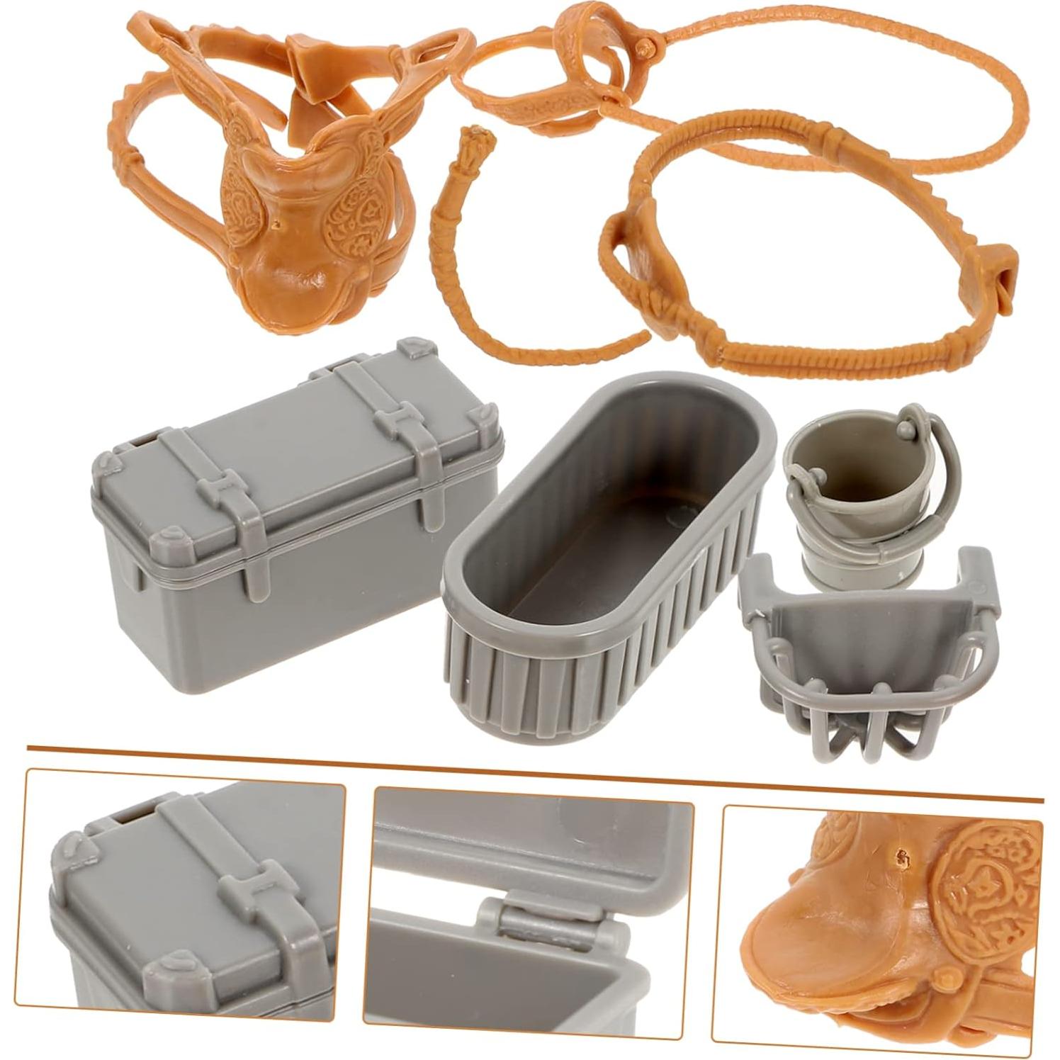 Mini Modelo de Granja 3 Piezas PVC Juguete Infantil Decorativo