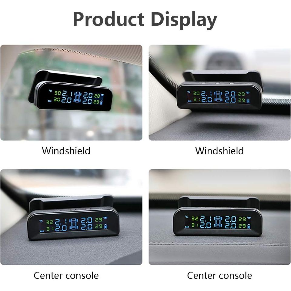 Sistema TPMS Inalámbrico Solar Jansite 588 con 4 Sensores