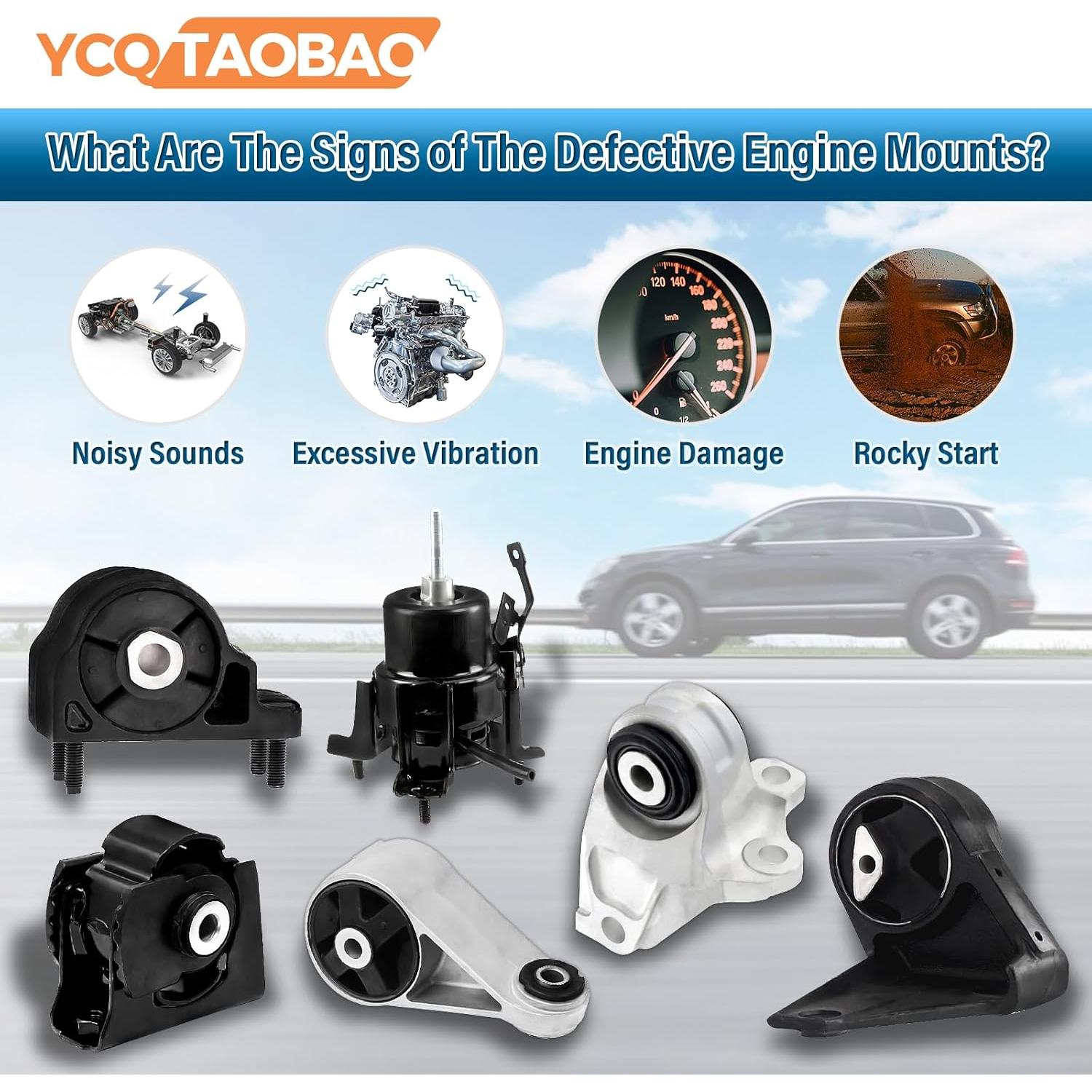 Soporte de Motor Derecho YCQTaoBao para Volkswagen Tiguan 2012-2017