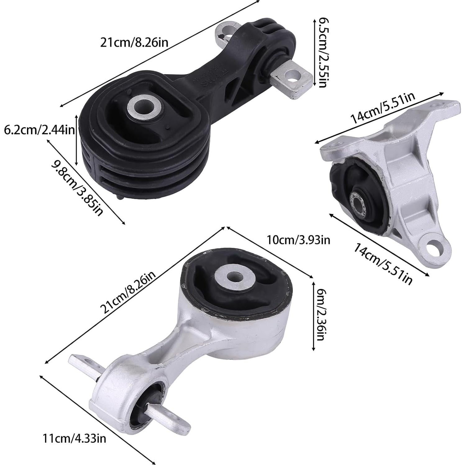 Juego de Soportes de Torque y Transmisión Hiolpen Acura ILX 2013-2015