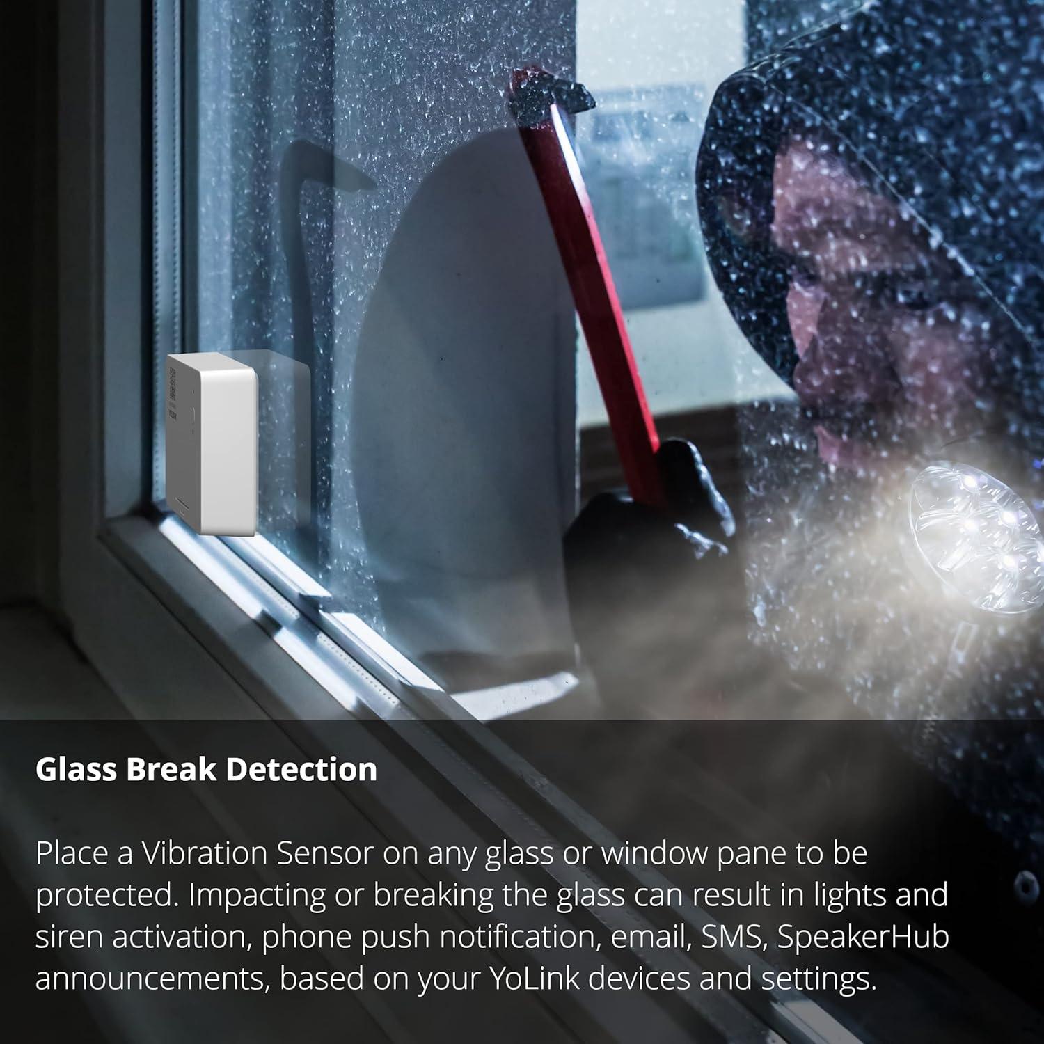 Sensor de Vibración YoLink YS7201-UC 400m Alerta SMS/Email