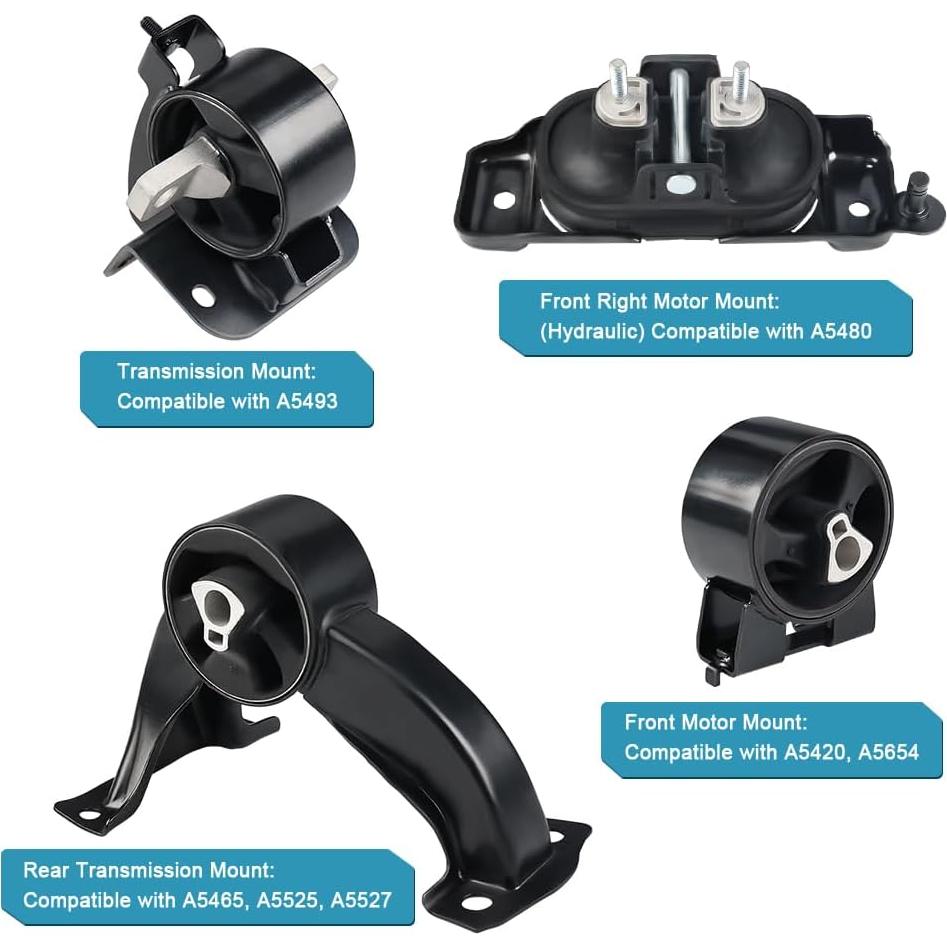 Kit de Soportes de Motor y Transmisión JDMON 4 Piezas 2008-2010