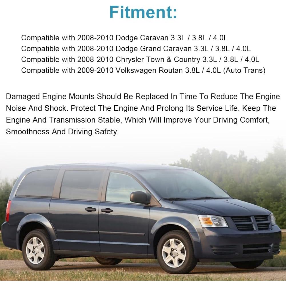 Kit de Soportes de Motor y Transmisión JDMON 4 Piezas 2008-2010