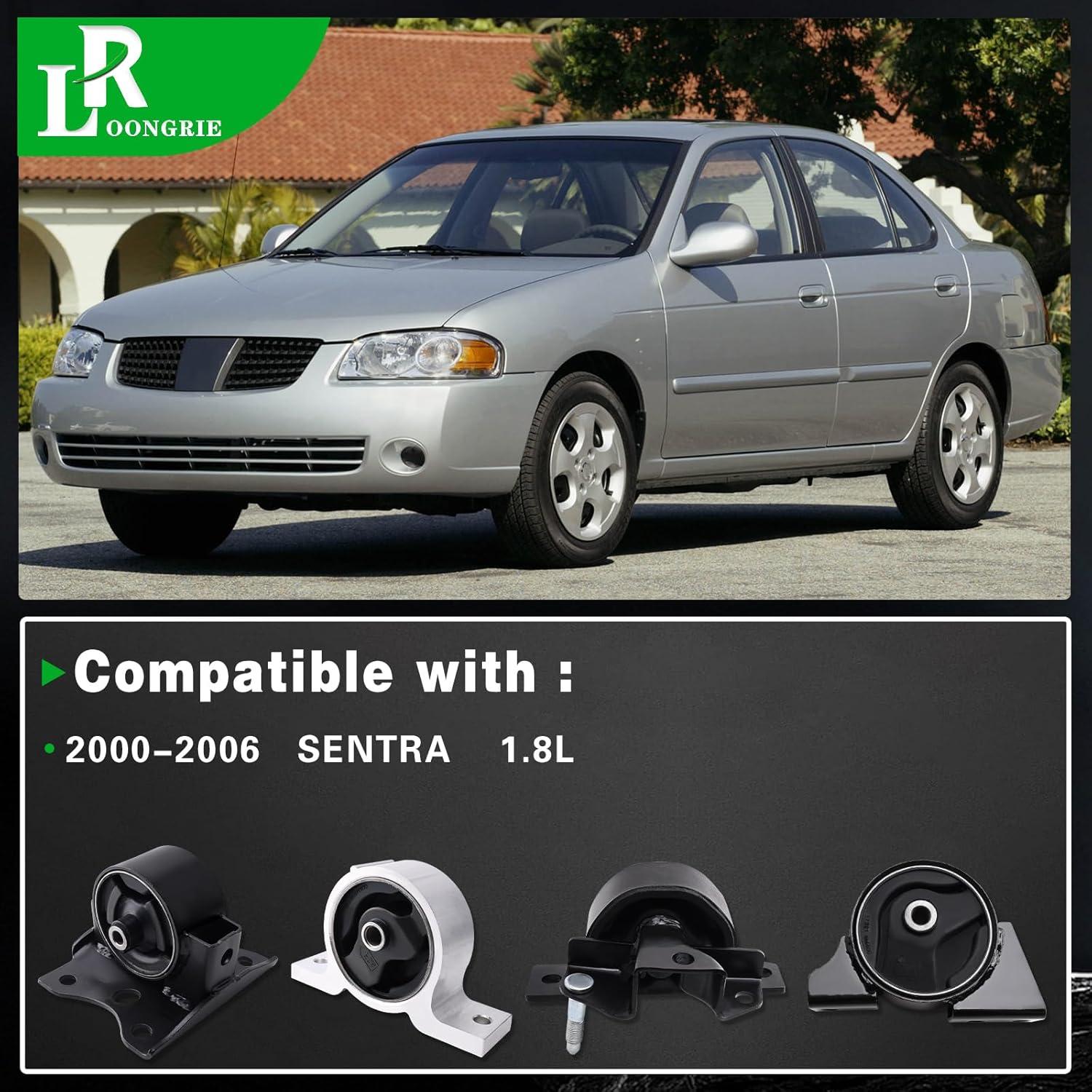 Kit de Soportes de Motor y Transmisión Loongrie para Sentra 2000-2006 1.8L