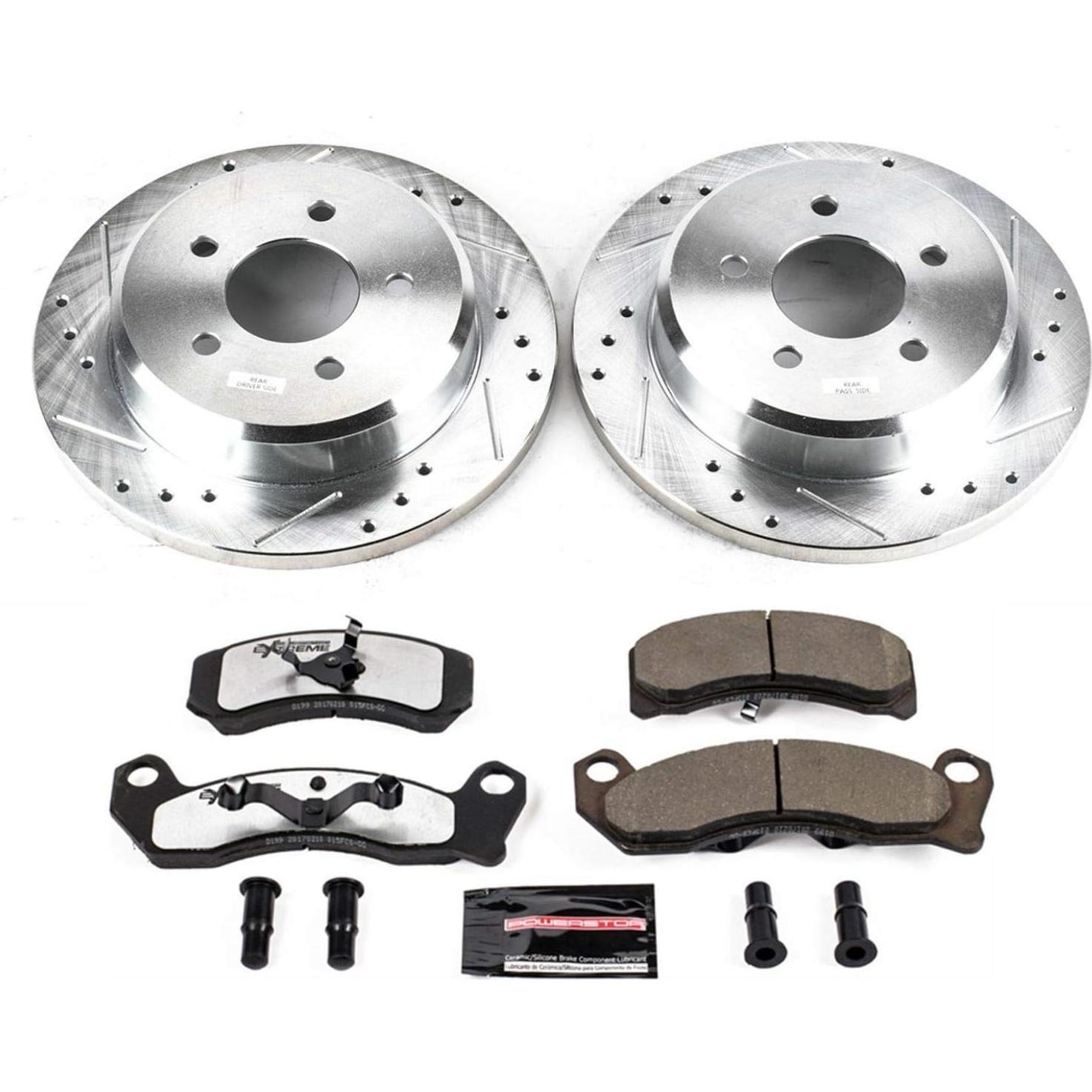 Kit de Freno Delantero Power Stop Z26 con Discos Perforados para Ford Mustang 1993