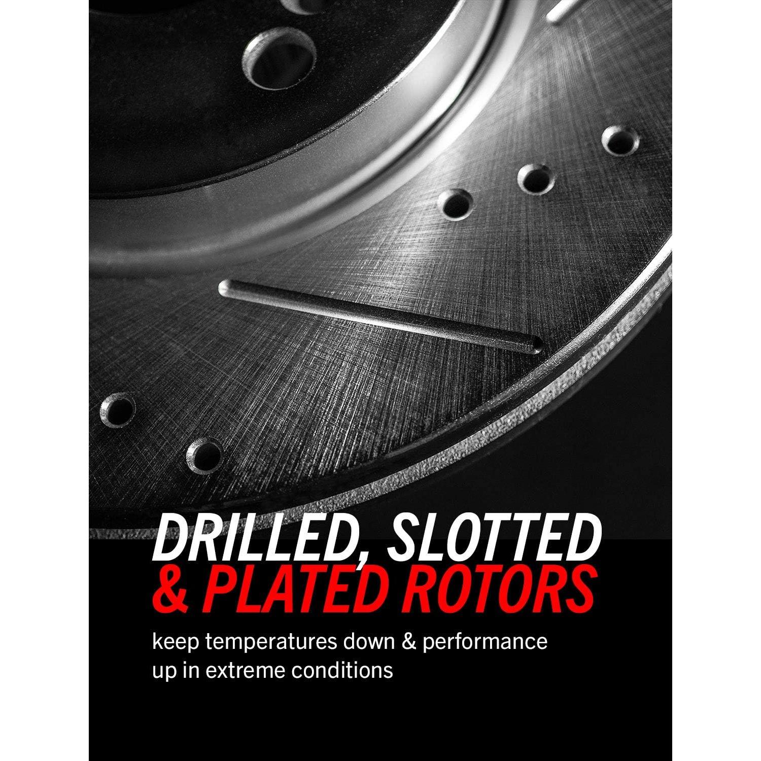 Kit de Freno Power Stop Z26 Carbono Trasero con Discos Perforados