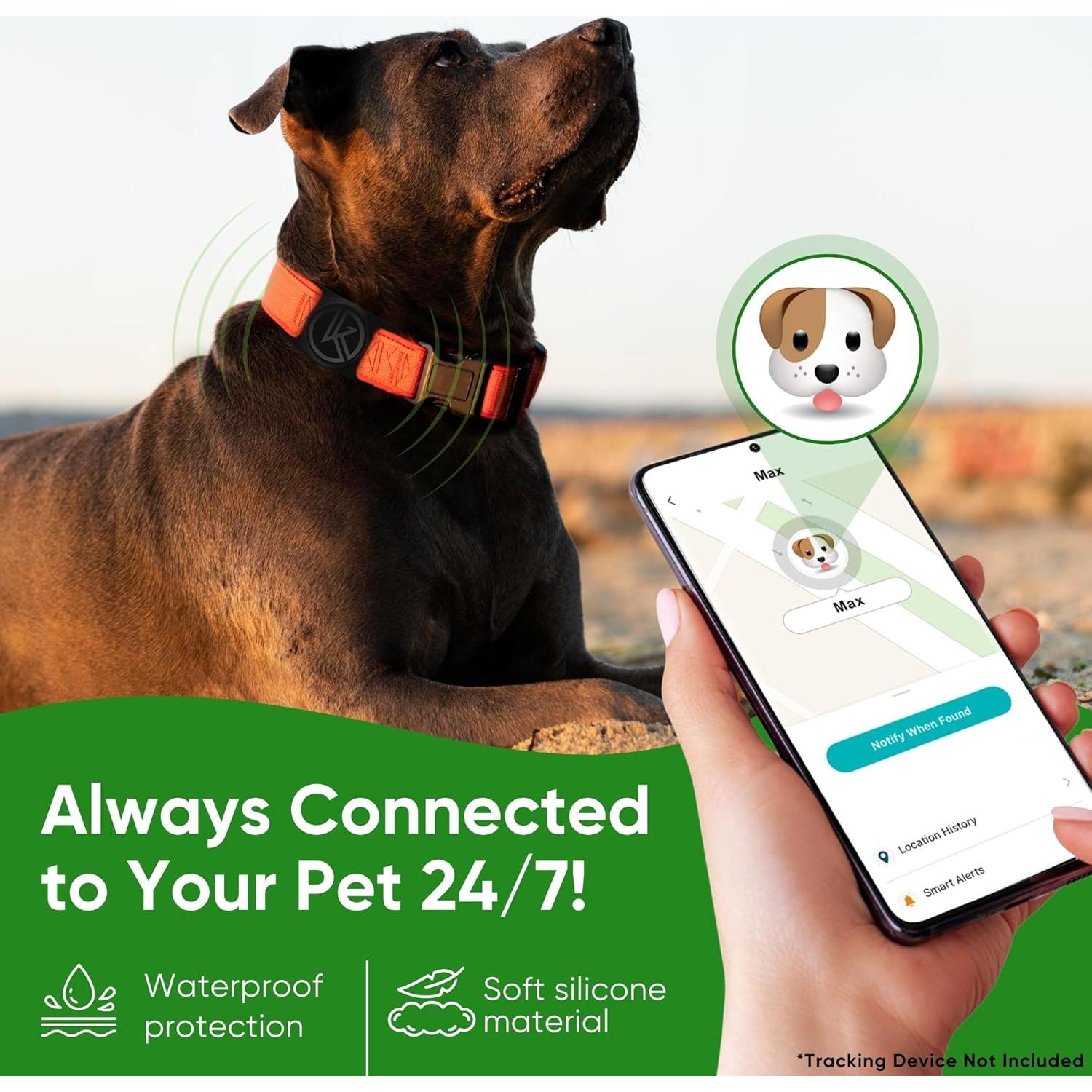 Soporte para Collar de Perro Kitty Kompass 2022 - Negro