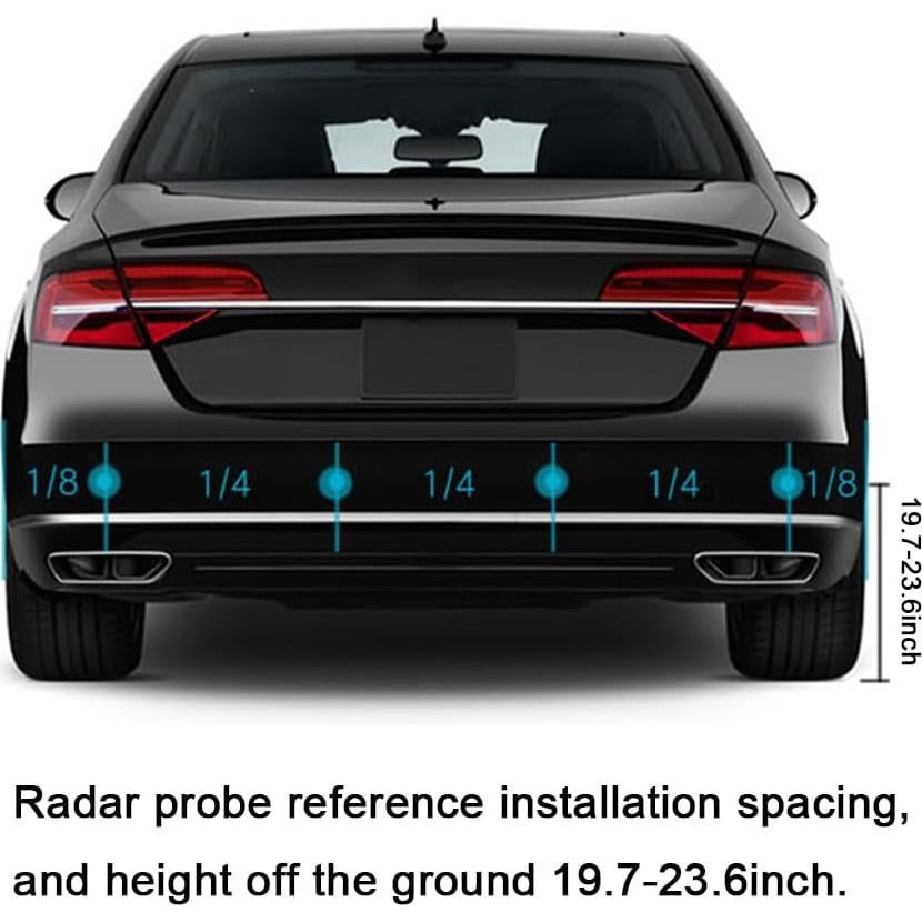 Sensor de Estacionamiento CYDZSW con Pantalla LED y 4 Sensores
