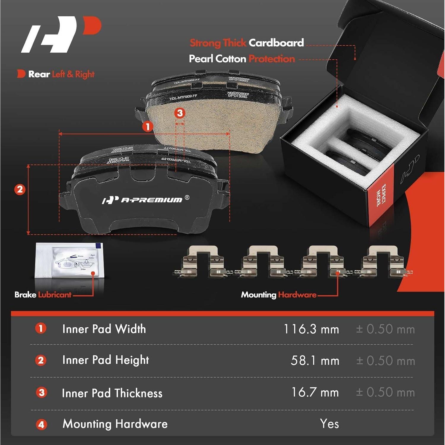 Discos de Freno Delanteros A-Premium 320 mm + Pastillas Cerámicas