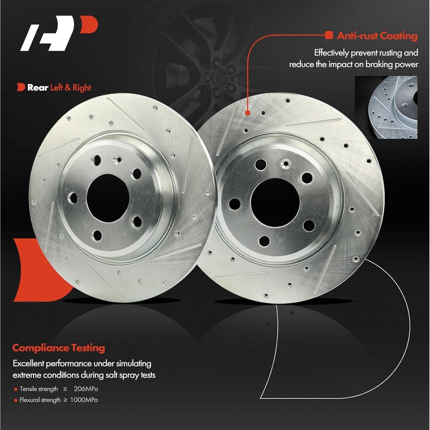 Discos de Freno Delanteros A-Premium 320 mm + Pastillas Cerámicas