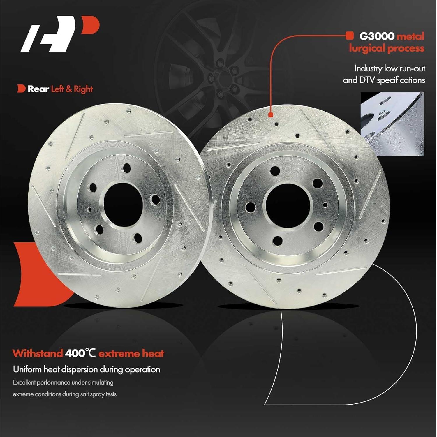 Discos de Freno Delanteros A-Premium 320 mm + Pastillas Cerámicas