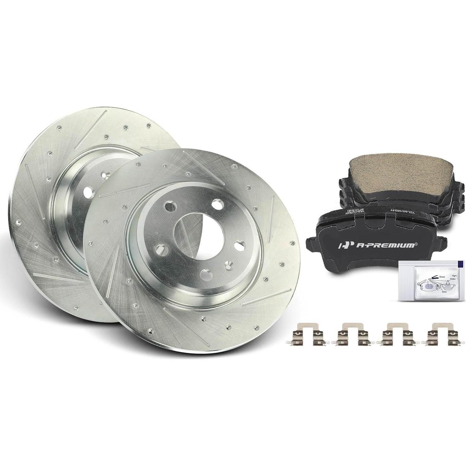 Discos de Freno Delanteros A-Premium 320 mm + Pastillas Cerámicas