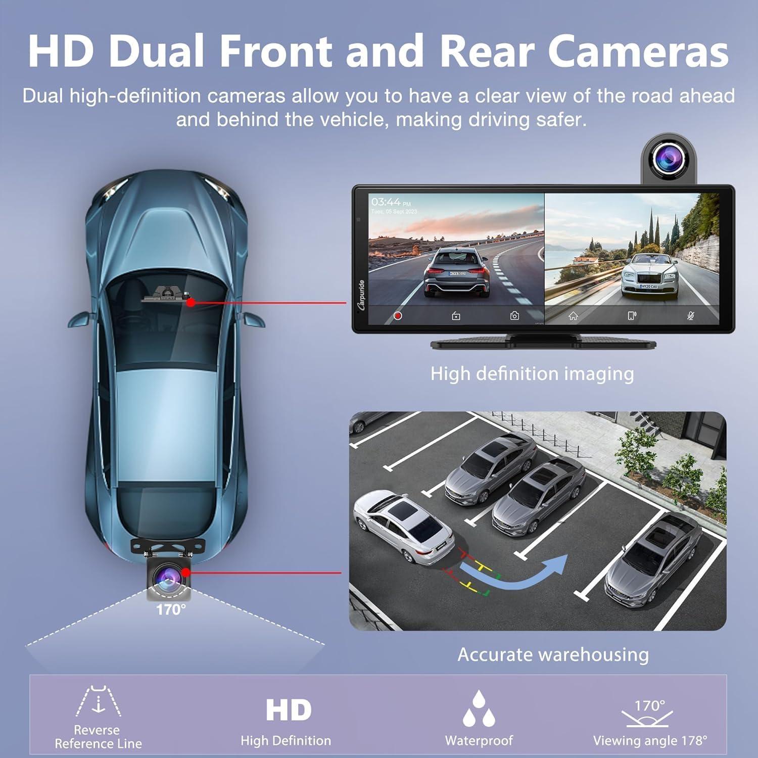 Estéreo Carpuride W904 10.26" con Cámara 4K y Android Auto