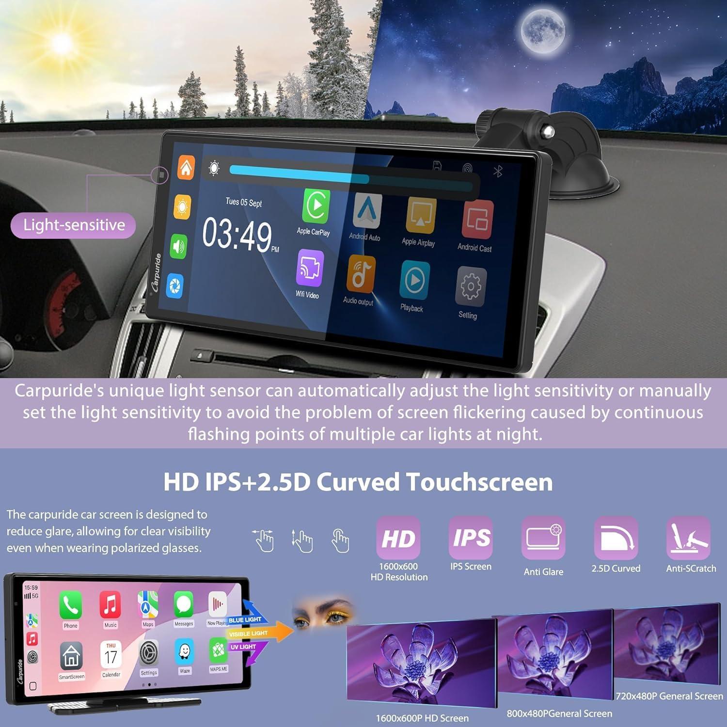 Estéreo Carpuride W904 10.26" con Cámara 4K y Android Auto