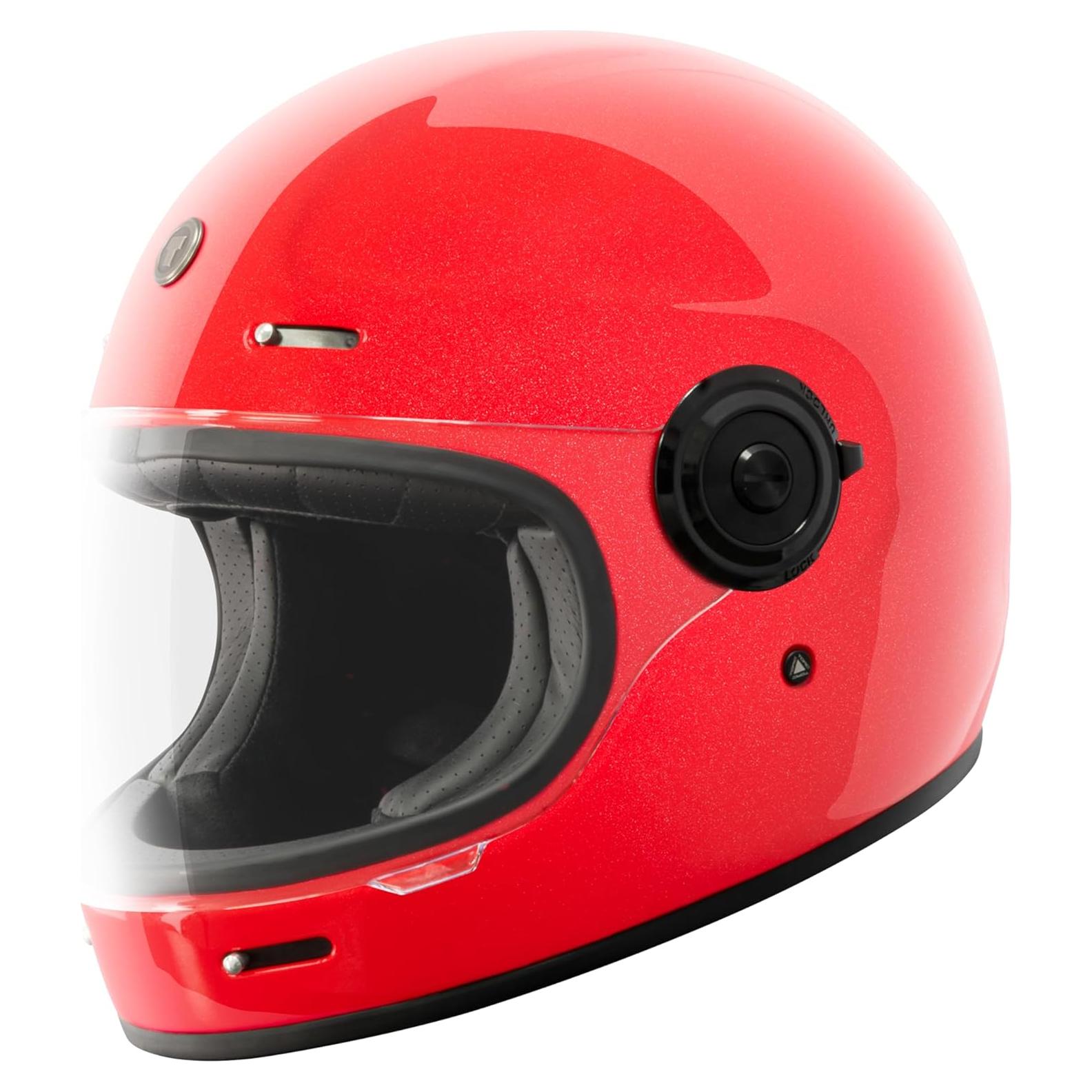 Casco Integral TORC T1 Fibra de Vidrio Rojo Mediano