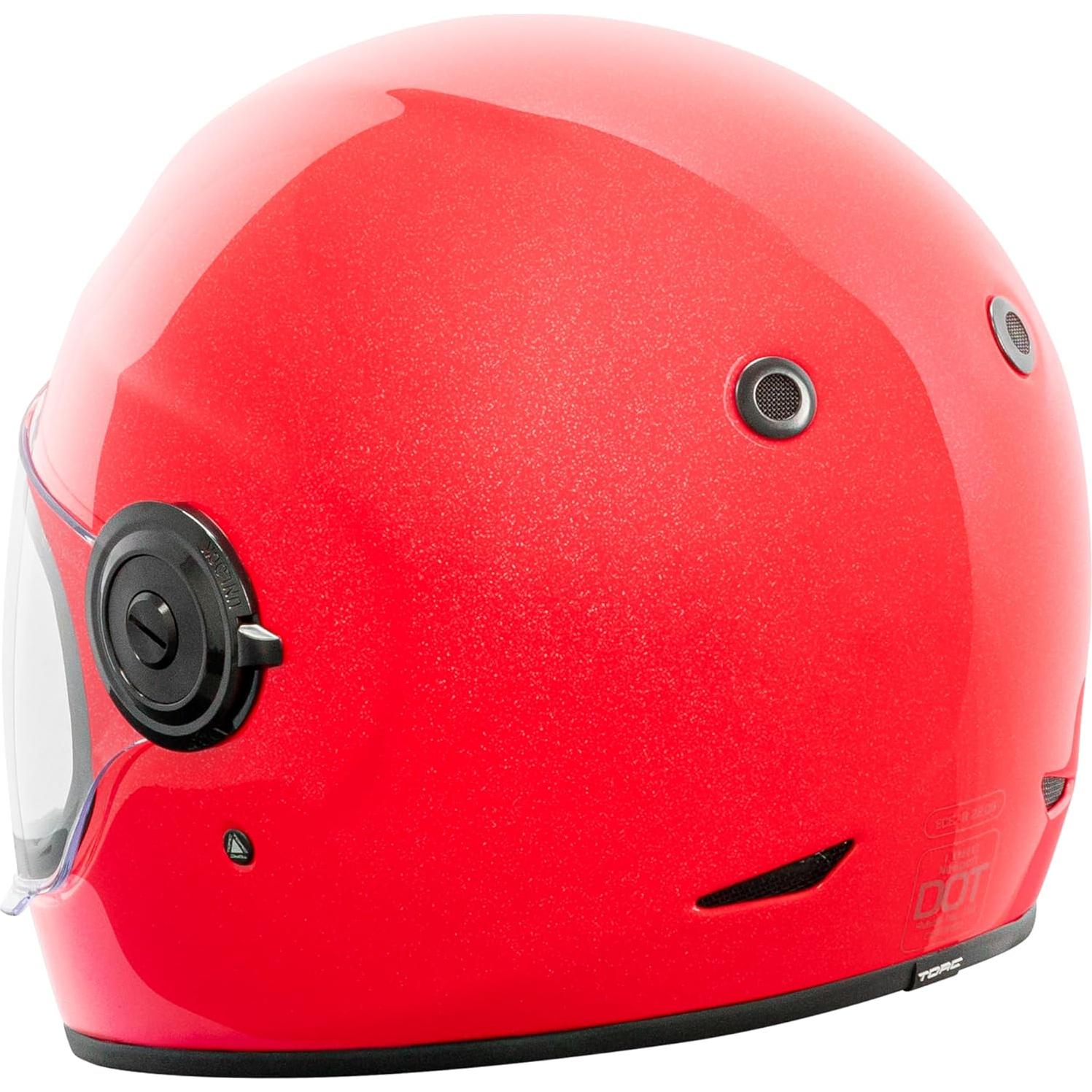 Casco Integral TORC T1 Fibra de Vidrio Rojo Mediano