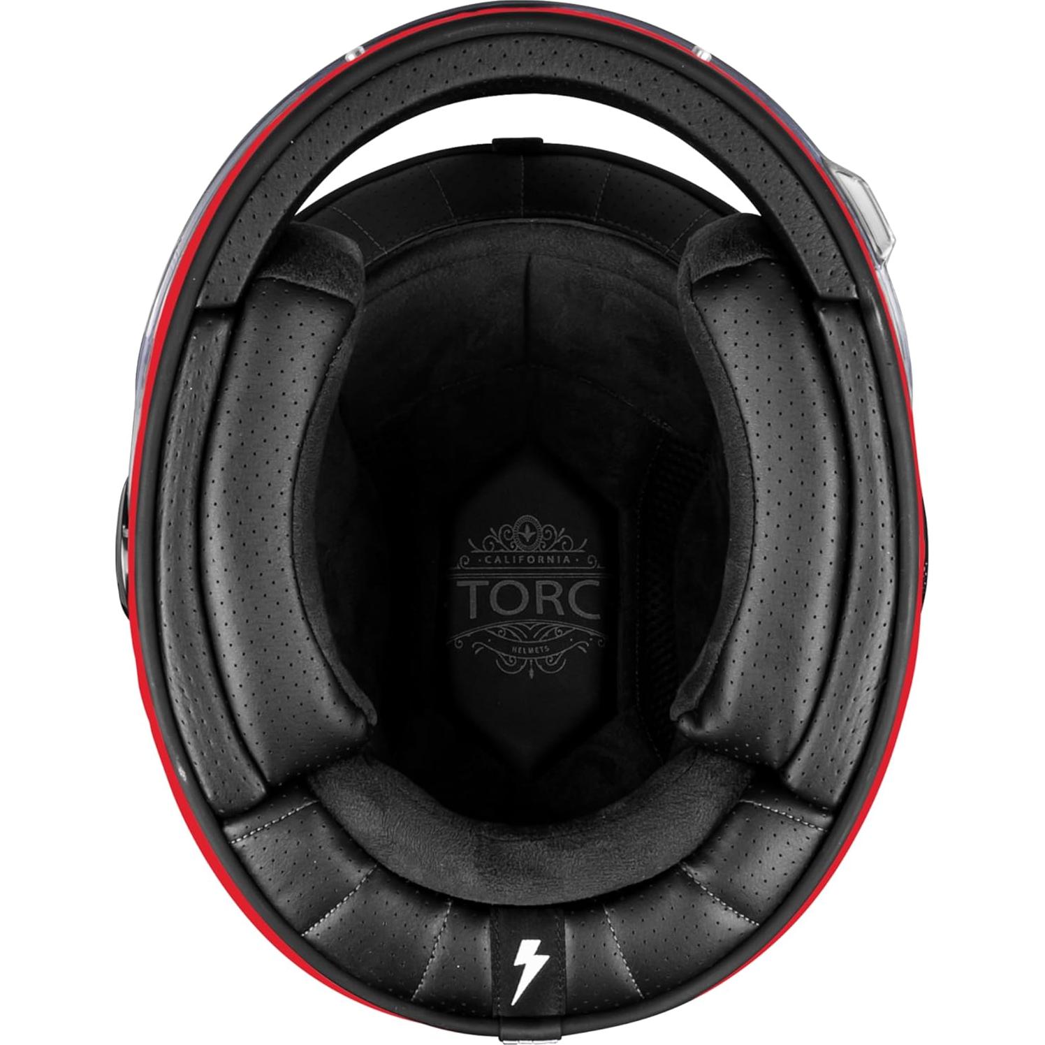 Casco Integral TORC T1 Fibra de Vidrio Rojo Mediano