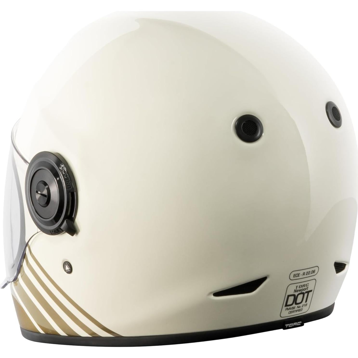 Casco Integral TORC T1 Fibra de Vidrio Mediano Blanco