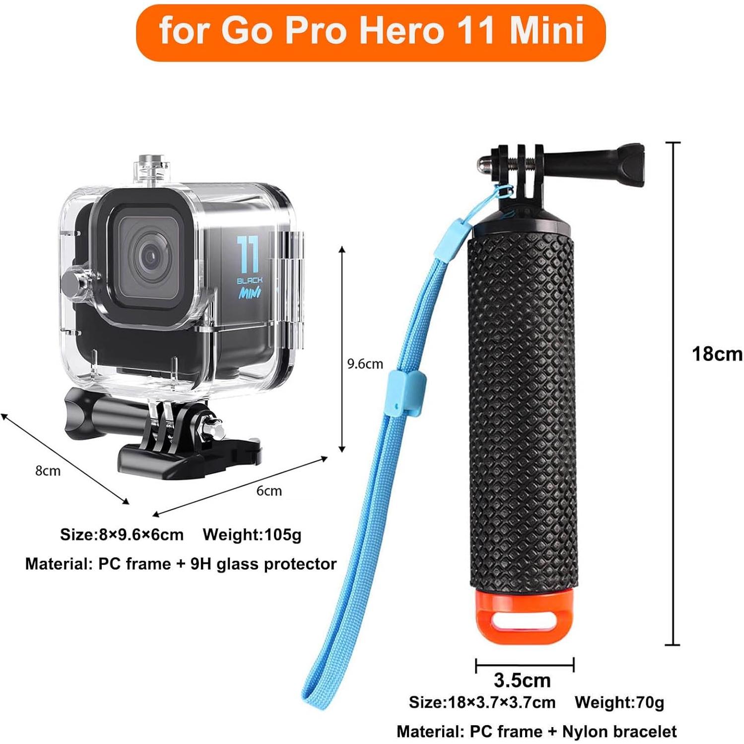 Caja Estanca BO&DQQ para GoPro Hero 11 Mini 60M Negra