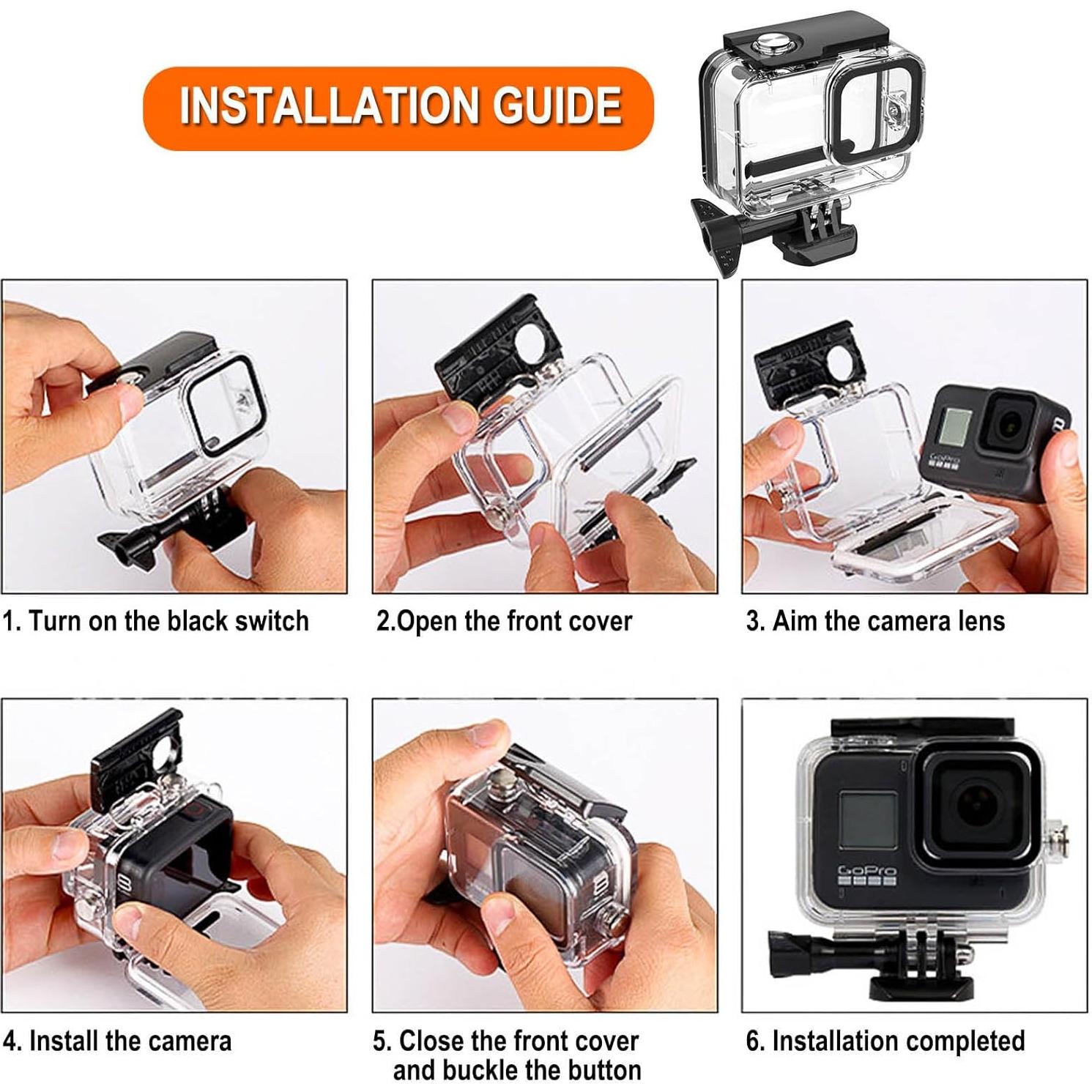 Caja Estanca BO&DQQ para GoPro Hero 11 Mini 60M Negra