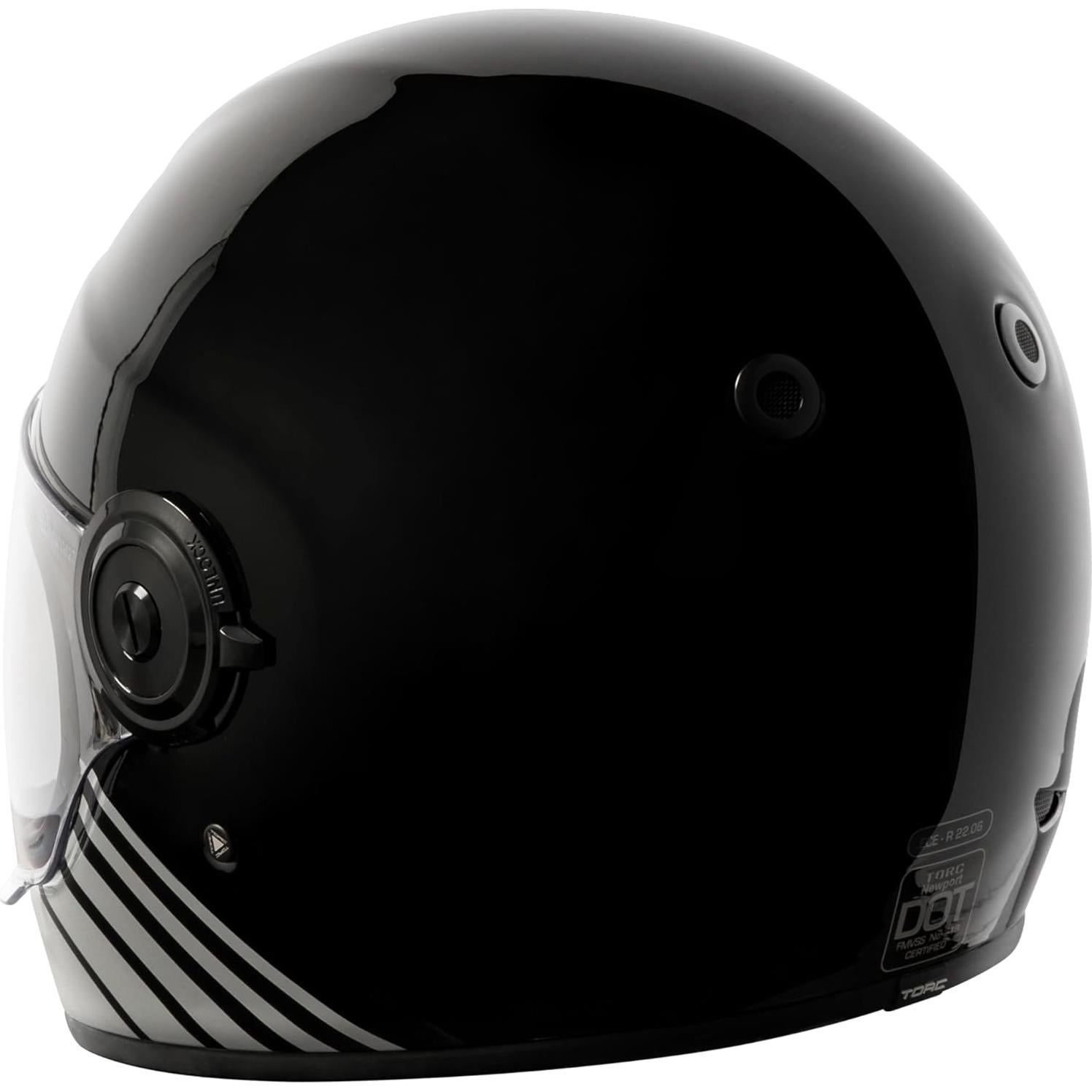 Casco Integral TORC T1 Fibra de Vidrio Negro Mate XL