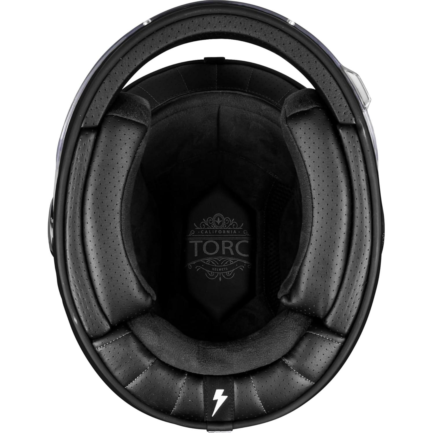 Casco Integral TORC T1 Fibra de Vidrio 3X Grande Negro Mate