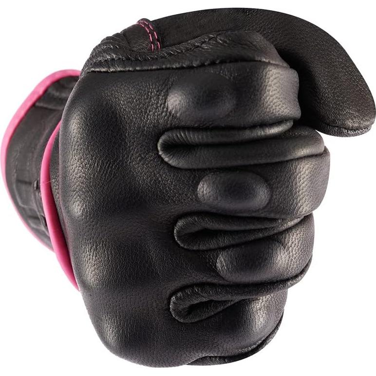 Guantes de motocicleta mujer Harssidanzar GL016 cuero táctil