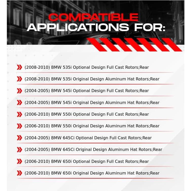 Kit de Freno Trasero R1 Concepts para BMW 535i 2008-2010