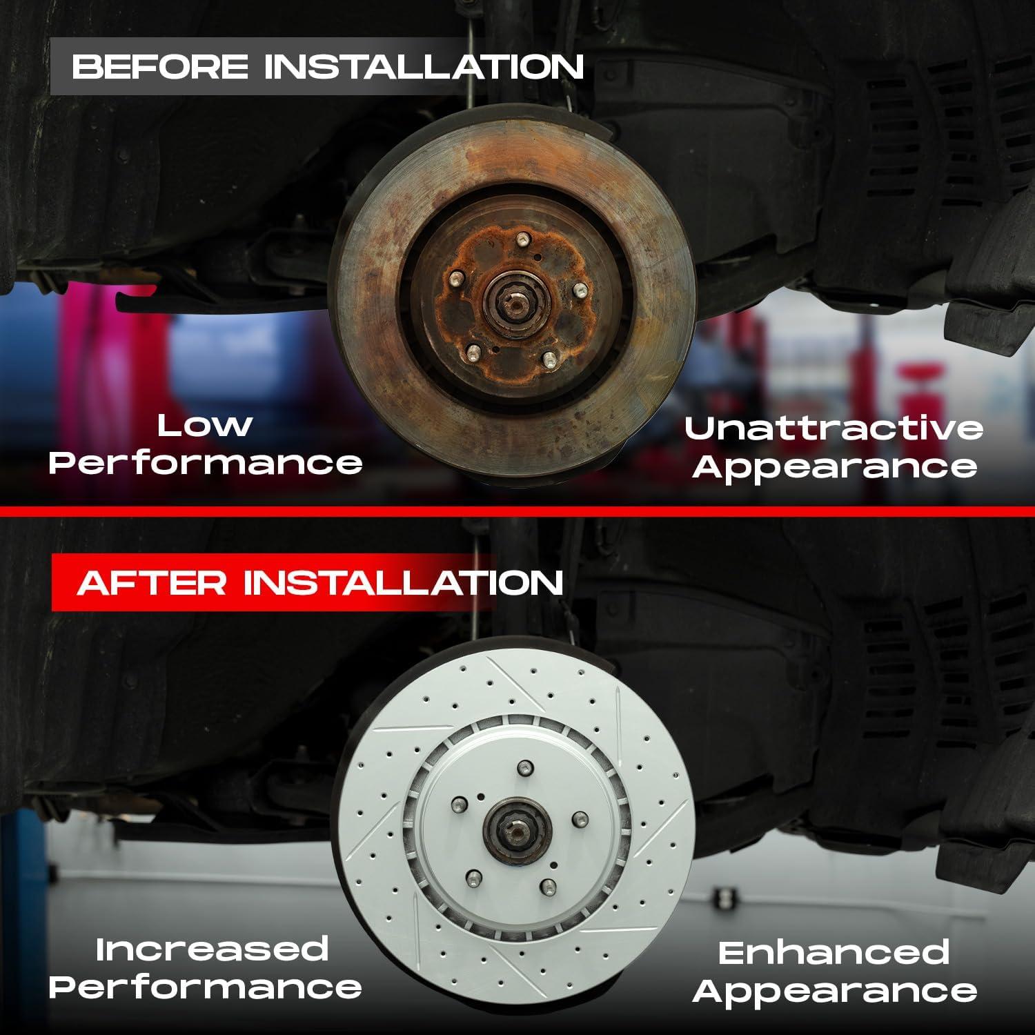 Kit de Freno Trasero R1 Concepts para BMW 535i 2008-2010