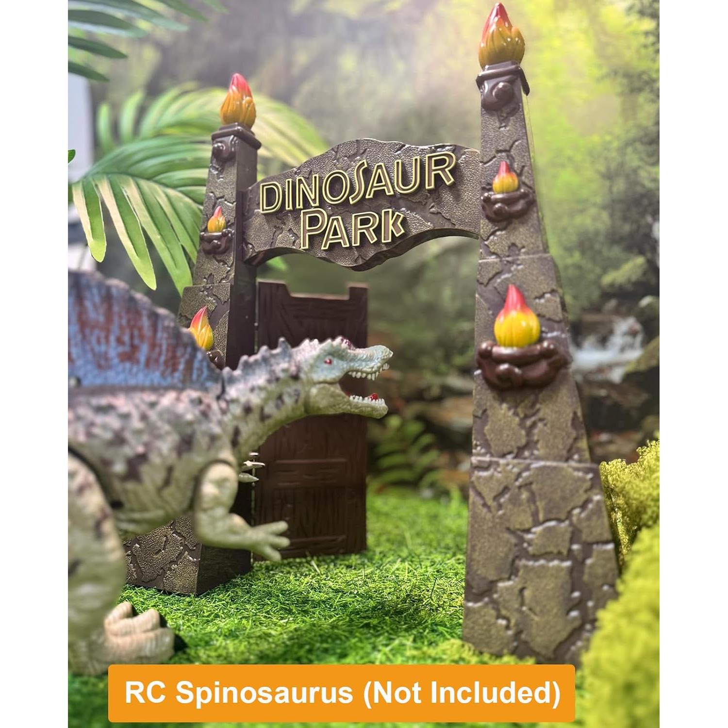 Puerta de Parque de Dinosaurios EKU 30 cm con Accesorios
