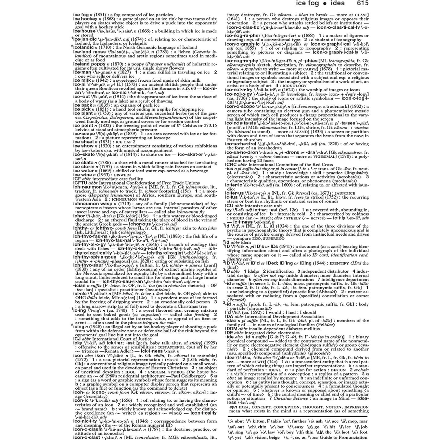 Merriam-Webster's Collegiate Dictionary, 11th Edition, Laminated Hardcover, Plain-Edged